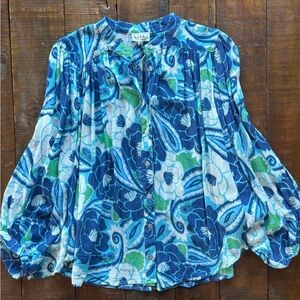 Nicole Miller Floral Loose Blouse Small